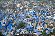 Jodhpur is also called the Blue City because all of the Brahma worshippers painted their houses blue.