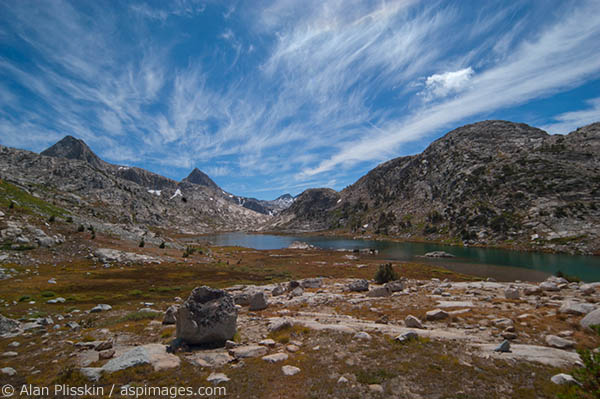 High Sierra backcountry along the John Muir Trail.