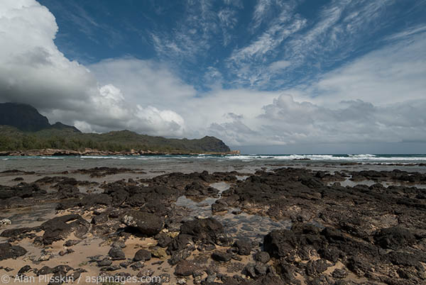 Aptly named Shipwreck Beach is in southern Kauai.