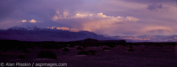 An approaching storm in Death Valley was cause for concern until it switched directions.